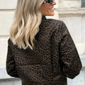 Chaqueta metálica de tapeta metálica con estampado de leopardo multicolor - Foto 3