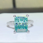 5 Carat Moissanite 925 Sterling Silver Ring | Redblad 18K Solid Gold & Certified Diamond Rings