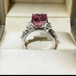 5 Carat Moissanite 925 Sterling Silver Ring | Redblad 18K Solid Gold & Certified Diamond Rings