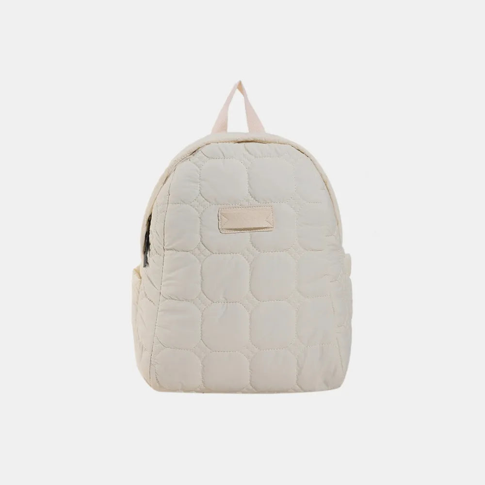 Quilted Polyester Backpack Bag - Exclusive Women Fashion & Apparel | Redblad Official