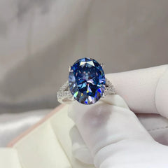 10 Carat Moissanite 925 Sterling Silver Ring