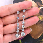 4 Carat Moissanite 925 Sterling Silver Earrings | Redblad 18K Solid Gold & Certified Diamond Earrings