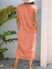 Wisteria Mineral Wash T-shirt à poches Robe longue - Miniatuur