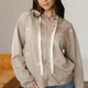 Goat Contrast Bow bestickte Reißverschlussjacke Capuchontrui
