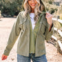 Laurel Green 2-in-1 Thermo-Strickjacke mit Textur-Struktur Kapuzenjacke