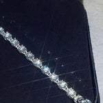 10 Carat Moissanite Platinum-Plated Bracelet | Redblad 18K Solid Gold & Certified Diamond Bracelets