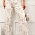 Khaki Woodland Camo Bauchkontroll Denim Breet Been Jeans - Foto 3