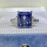 5 Carat Moissanite 925 Sterling Silver Ring | Redblad 18K Solid Gold & Certified Diamond Rings