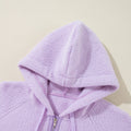 Sudadera con parche con cremallera y sudadera con cordón peluda de Lavendula - Foto 6