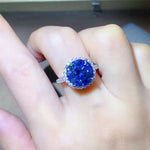 5 Carat Moissanite 925 Sterling Silver Ring | Redblad 18K Solid Gold & Certified Diamond Rings