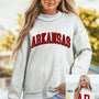 Hellgrauer ARKANSAS/AR doppelseitiger Pullover mit Mock-Neck-Reversibel