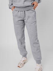 Ensemble de vêtements sportifs gris à coutures unis apparentes - Miniatuur