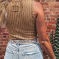 Phalaenopsis Slim Ribed Mineral Wash Tanktop - Foto 5