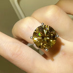 20 Carat Moissanite 925 Sterling Silver Ring | Redblad 18K Solid Gold & Certified Diamond Rings
