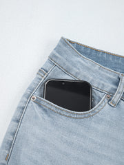 Jeans Skinny Skinny Lung Beau Blue Mid Rise fino alla caviglia - Damesmode Afbeelding 7 - Miniatuur