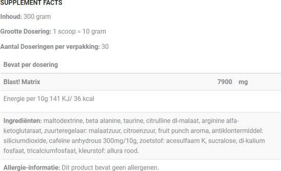 Blast pre-workout, foto 2