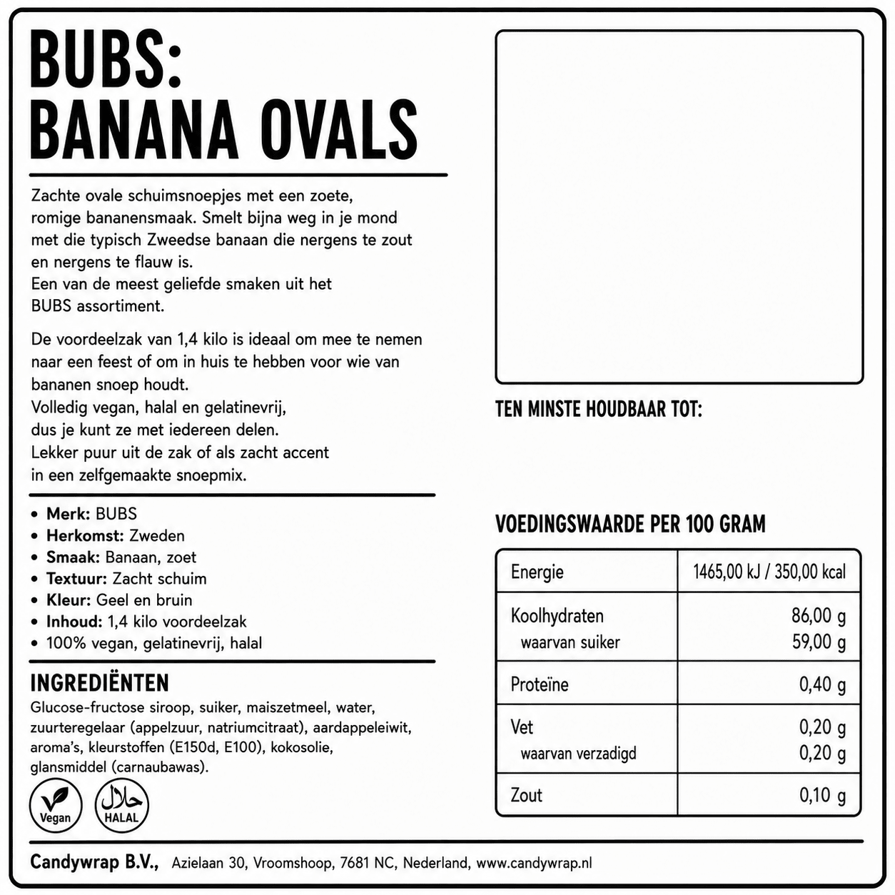 BUBS: Banana Ovals