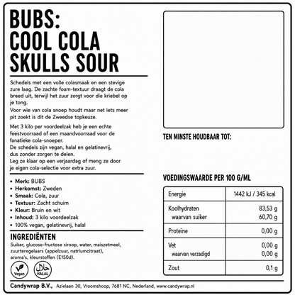 BUBS: Cool Cola Skulls Sour