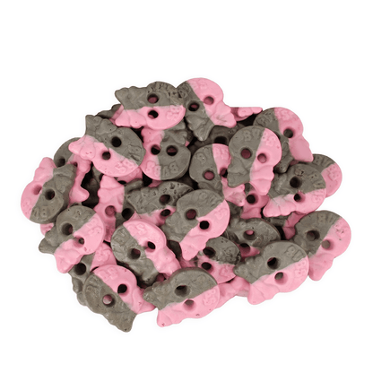 BUBS: Foam Raspberry Liquorice Skulls