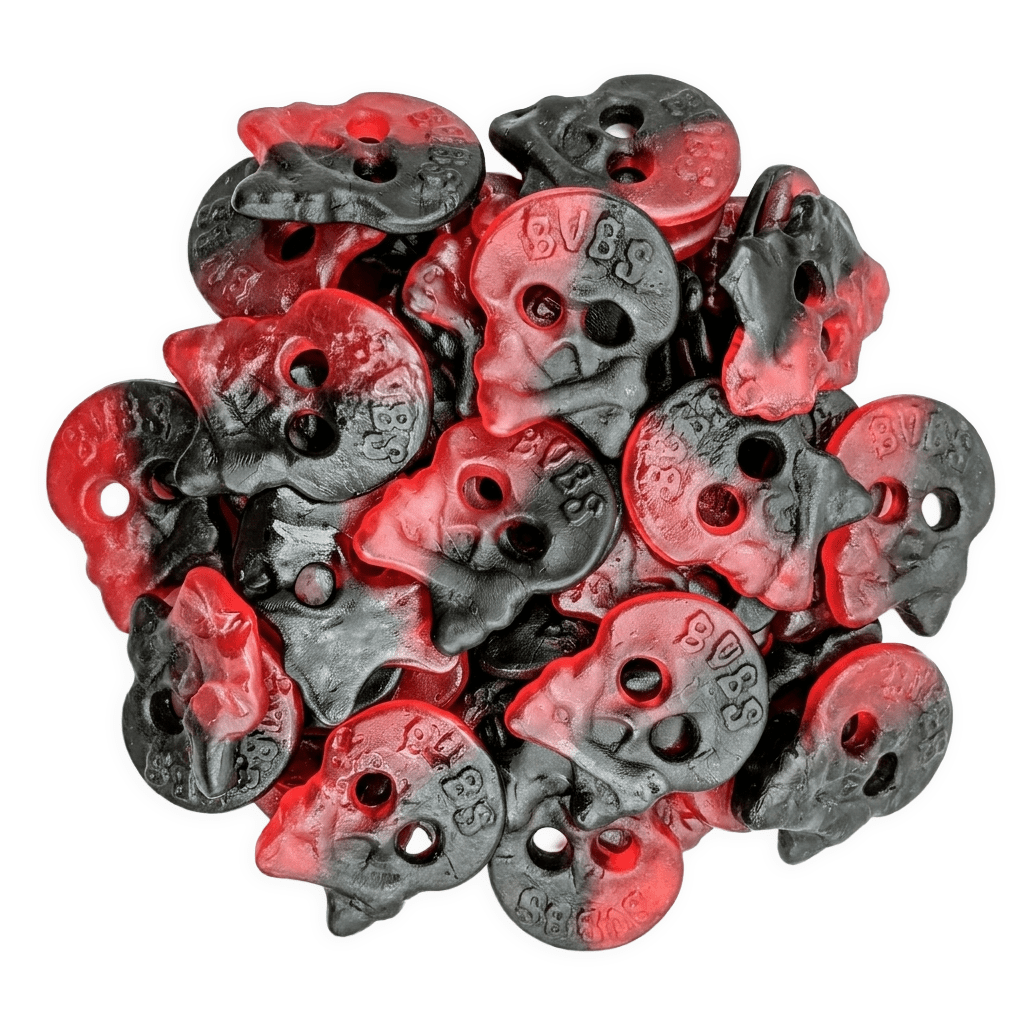 BUBS: Raspberry Liquorice Skulls
