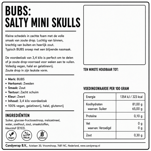 BUBS: Salty Mini Skulls