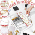 Brown BASEBALL  Chenille Letter Patch Game Day Stadium Clear PVC Cosmetic Bag - Damesmode Afbeelding 6 - Foto 6
