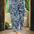 Vaqueros delicados de cordón floral azul cielo - Foto 1