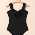 Black Cut out Twist Bowknot Backless One Piece Swimsuit - Damesmode Afbeelding 6 - Foto 6