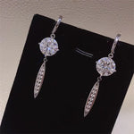 10 Carat Moissanite 925 Sterling Silver Earrings | Redblad 18K Solid Gold & Certified Diamond Earrings