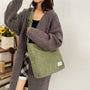 Corduroy Crossbody Messenger Bag