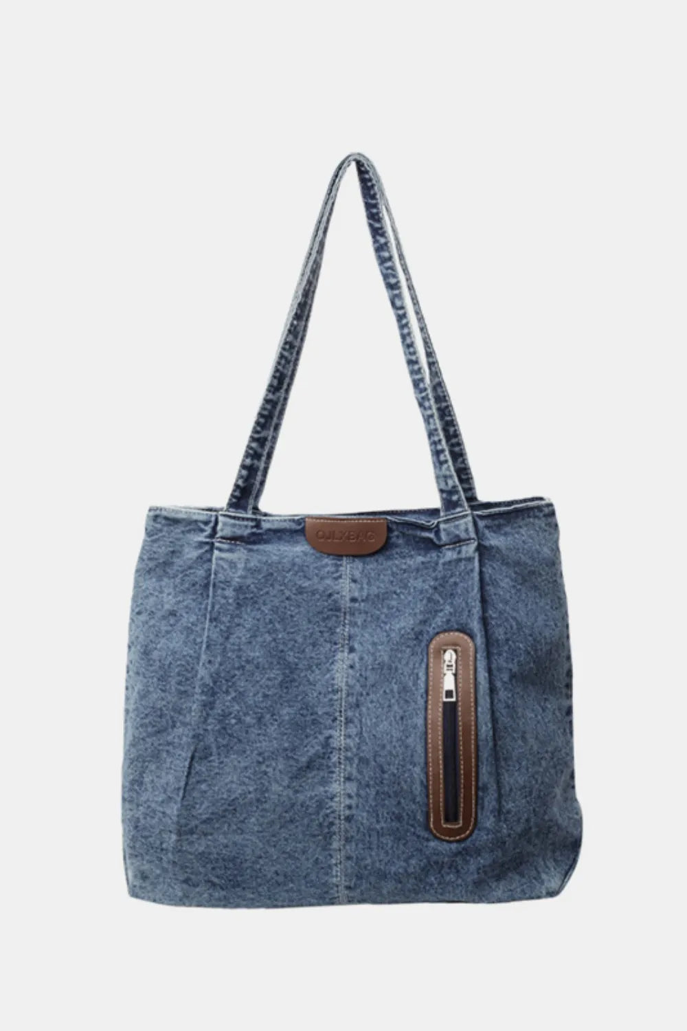Medium Denim Tote Bag - Exklusive Damenmode & Kleidung Kollektion | Redblad Deutschland