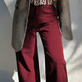 Coffee Loose Straight High Waist Solid Color Jeans - Foto 4