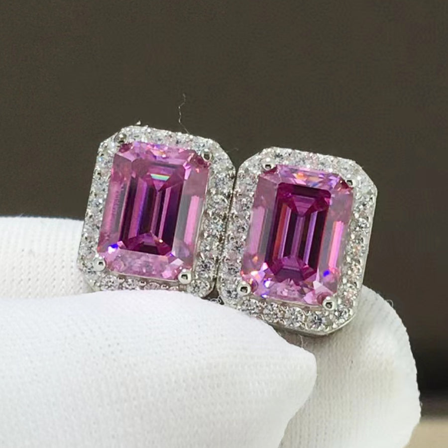 Shiny and Elegant 2 Carat Moissanite Stud Earrings | Redblad 18K Solid Gold & Certified Diamond Earrings