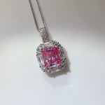 5 Carat Moissanite 925 Sterling Silver Pendant Necklace | Redblad 18K Solid Gold & Certified Diamond Necklaces