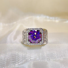 5 Carat 925 Sterling Silver Moissanite Ring