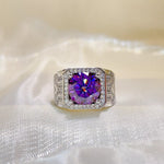 5 Carat 925 Sterling Silver Moissanite Ring | Redblad 18K Solid Gold & Certified Diamond Rings