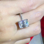 5 Carat Moissanite Platinum-Plated Ring | Redblad 18K Solid Gold & Certified Diamond Rings