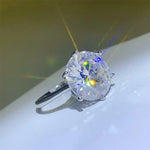 10 Carat Moissanite 925 Sterling Silver Ring | Redblad 18K Solid Gold & Certified Diamond Rings