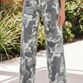 Vaqueros Shift de algodón con patrón de camuflaje verde - Foto 1