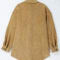 Lys fransk beige lap-lomme med knapper og fløjlsshacket - Foto 5