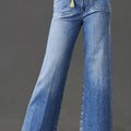 Dämmerungsblaue, locker, gerade beine, hoch geschnittene Jeans - Foto 4