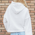 Weißer Sherpa-Fleece-Hoodie mit Senkrecht - Foto 2