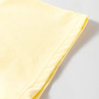 Yellow Cream Eyelet Embroidered Lace Splicing Sleeve Loose T Shirt Dress - Thumbnail