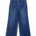 Sail Blue Wide Leg Pocketed High Waist Jeans - Foto 3