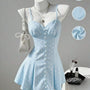 Polka Dot Spaghetti Strap Mini Dress