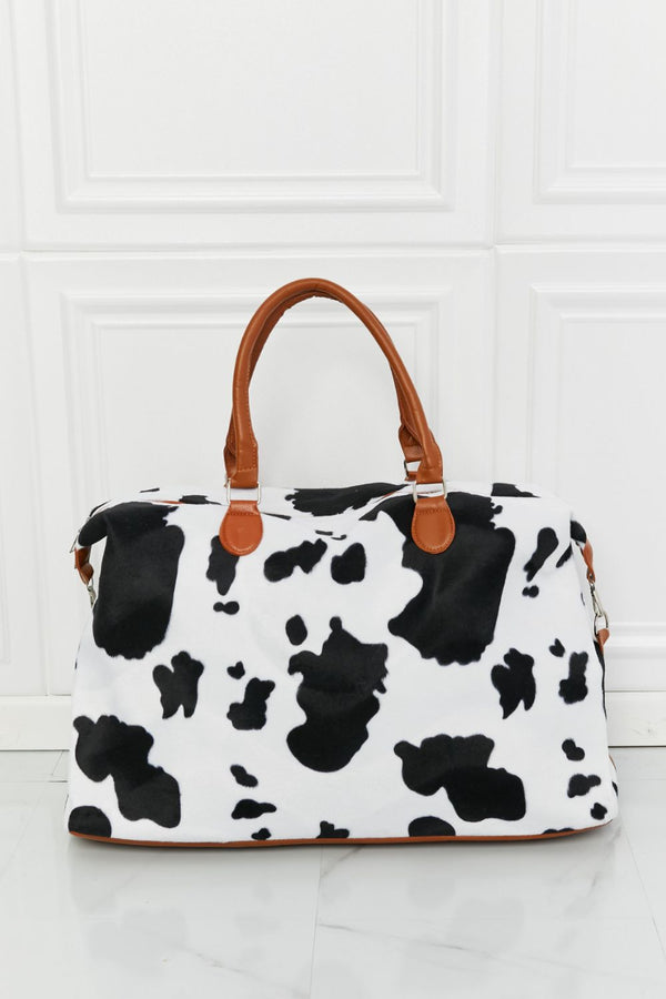 Animal Print Plush Weekender Bag - Redblad