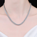 Moissanite Rhodium-Plated Necklace | Redblad 18K Solid Gold & Certified Diamond Necklaces