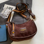 Suede Adjustable Strap Shoulder Bag