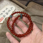 Double Layered Agate Beaded Bracelet | Redblad 18K Solid Gold & Certified Diamond Bracelets