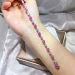 925 Sterling Silver Moissanite Bracelet | Redblad 18K Solid Gold & Certified Diamond Bracelets